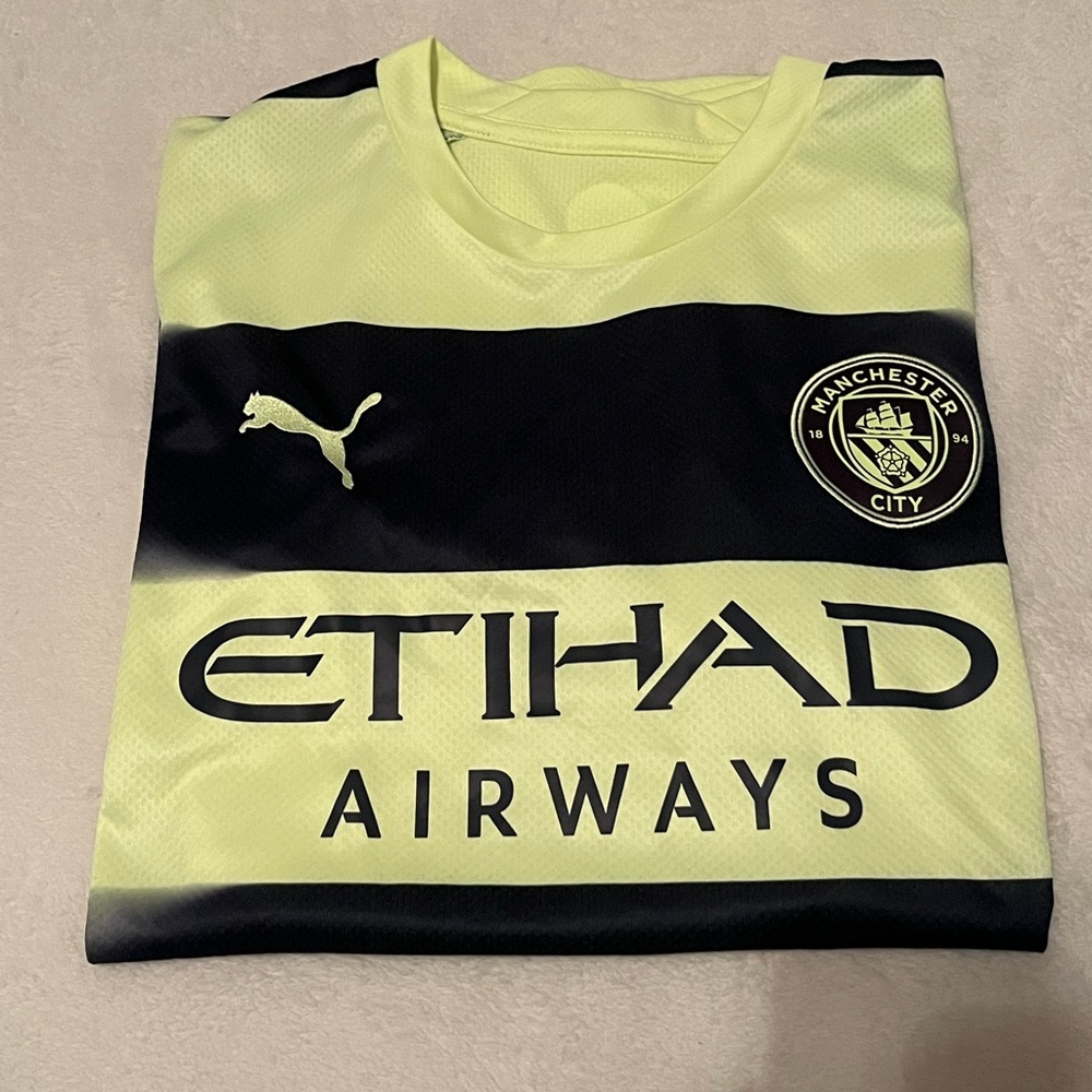Puma Manchester City Etihad Airways Soccer Jersey